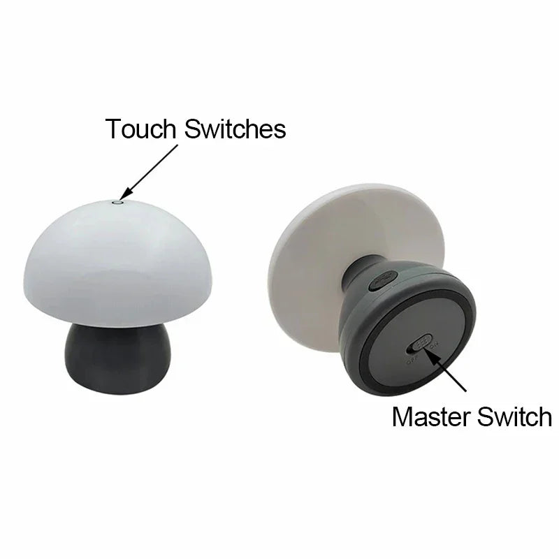 Cozy Mushroom LED Touch Lamp